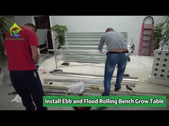 ม้านั่งกลิ้งเรือนกระจกแบบ Ebb And Flow สำหรับการเพาะเมล็ดในแนวตั้ง