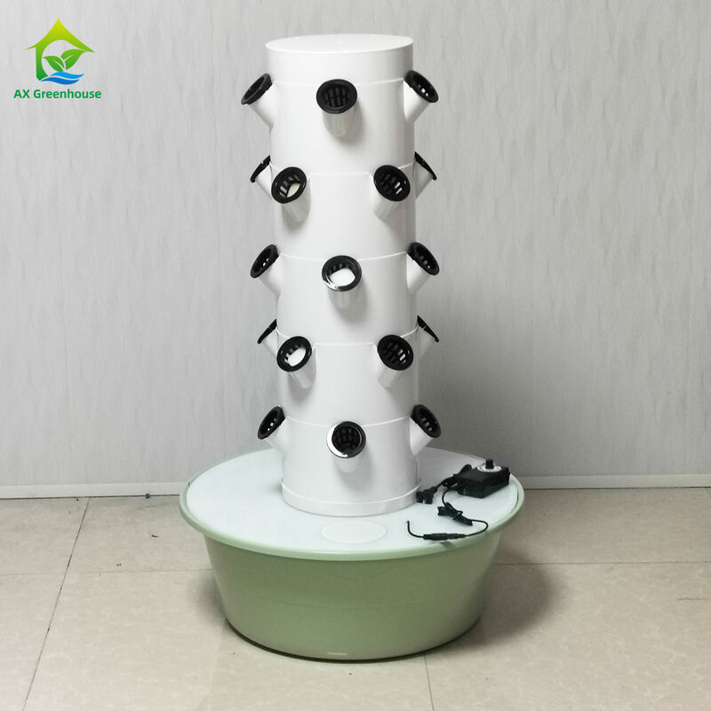 ติดตั้ง 5 หลุม แต่ละชั้น Custom Multilayer Petal Hydroponic Tower สําหรับสลัด